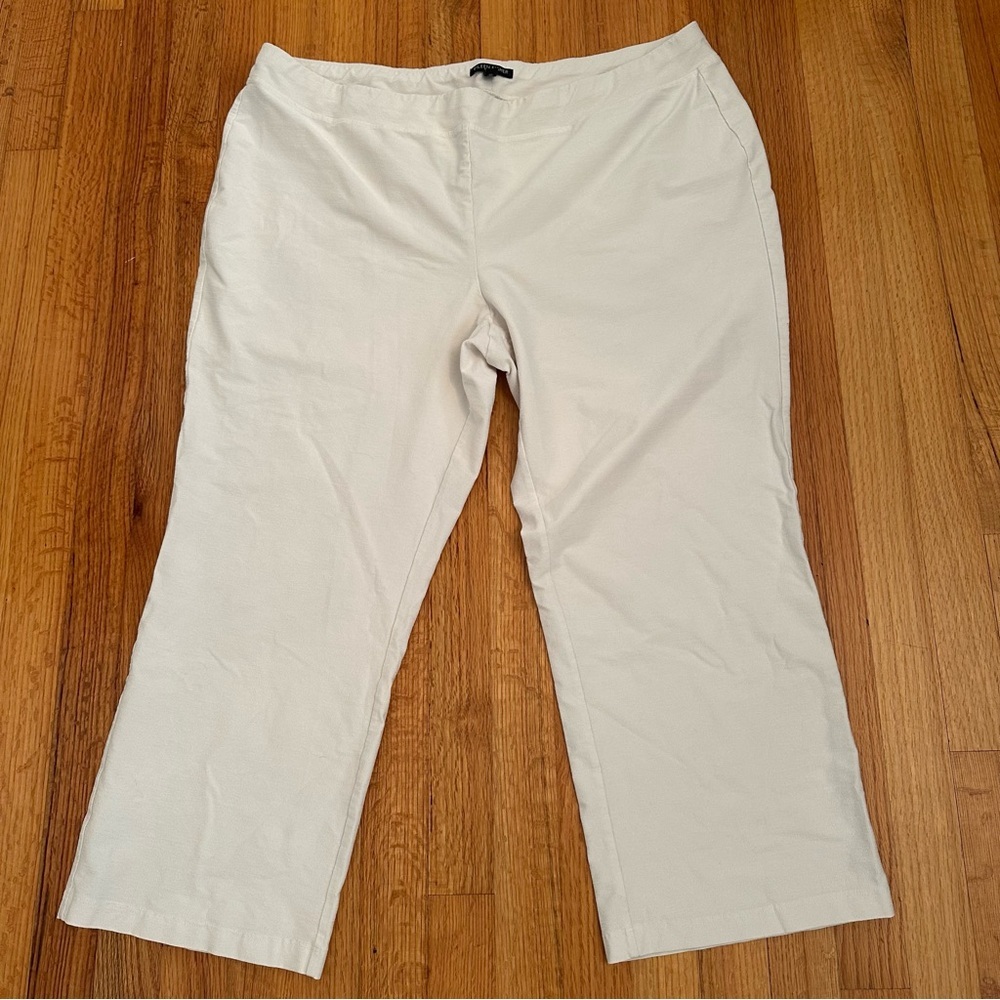 Eileen Fisher Flat Front Crop Pants size 2X (#4) - Picture 2 of 10